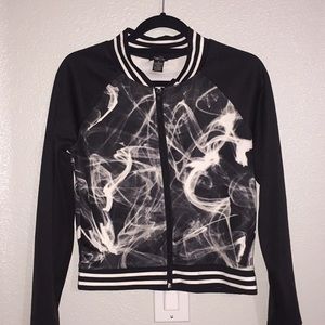 Black and white jacket